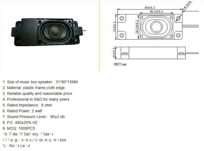 Loud Seaker 28mm Speaker 40mm Speaker 8ohm 1W Speaker
